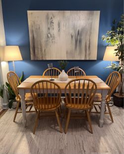 Nice Dining Set Good Condition!!! Table with 6 Chairs! I Can Deliver