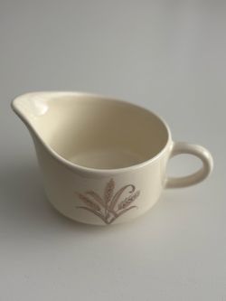 Vintage Mid-Century Modern Ceramic Creamer – Wheat Pattern