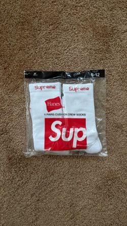Supreme x Hanes Cushion Crew Socks