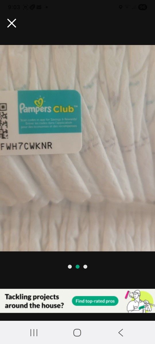 Pampers 3 Packs And Huggies 2 Packs 