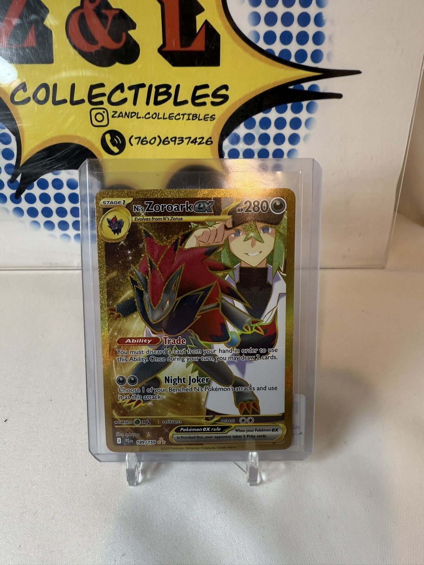 Pokemon Journey Together N’s Zoroark ex