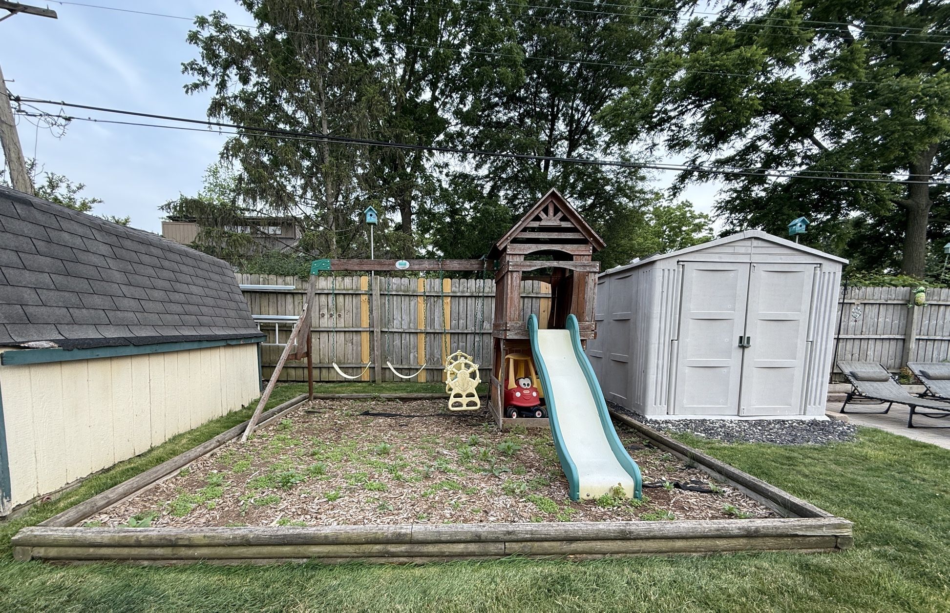 FREE Kids Wooden Play-set with Swings And slide.