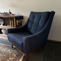 Mid-Century Armchair (reupholstered and very comfortable)