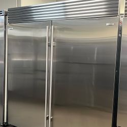 SUB ZERO 72”WIDE BUILT IN STAINLESS STEEL REFRIGERATOR/FREEZER 