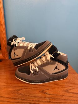 Air Jordan 1 Flight Light Graphite Black Men's Size 10 Barely Worn No Box