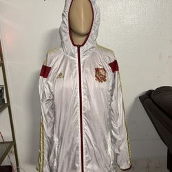 Adidas Spain Anthen TT Walk Out Jacket World Cup 2014 White Men’s Sz XL