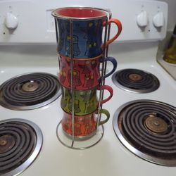 Stackable Owl Coffee Mugs 