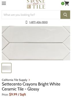Tiles settecento Crayons Bright White