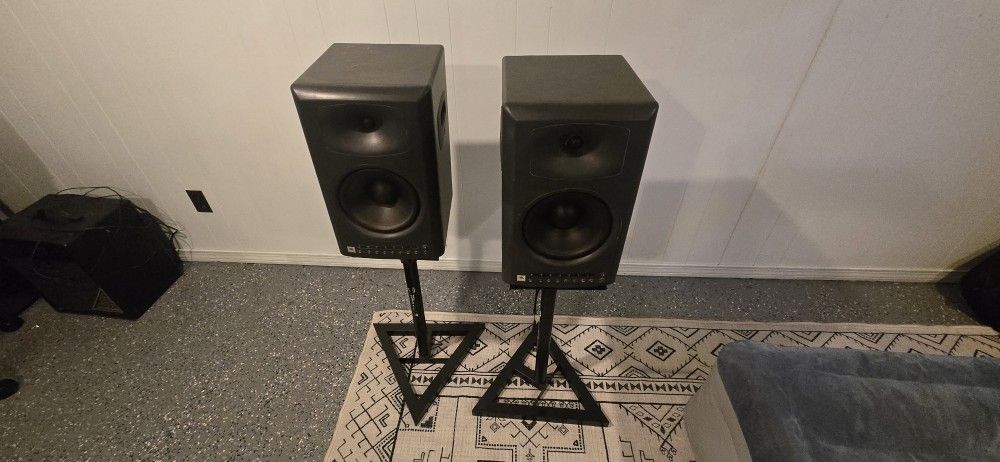 JBL LSR4328P Studio Monitors (Pair) with Stands