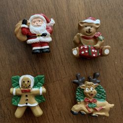 Vintage Christmas Button Covers