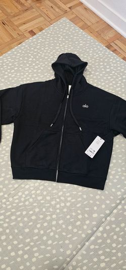 ALO FULL ZIP BLACK HOODIE SIZE S 100% AUTHENTIC (THEY ARE NOT!!!!!! REPLICAS) FIRM ON PRICE