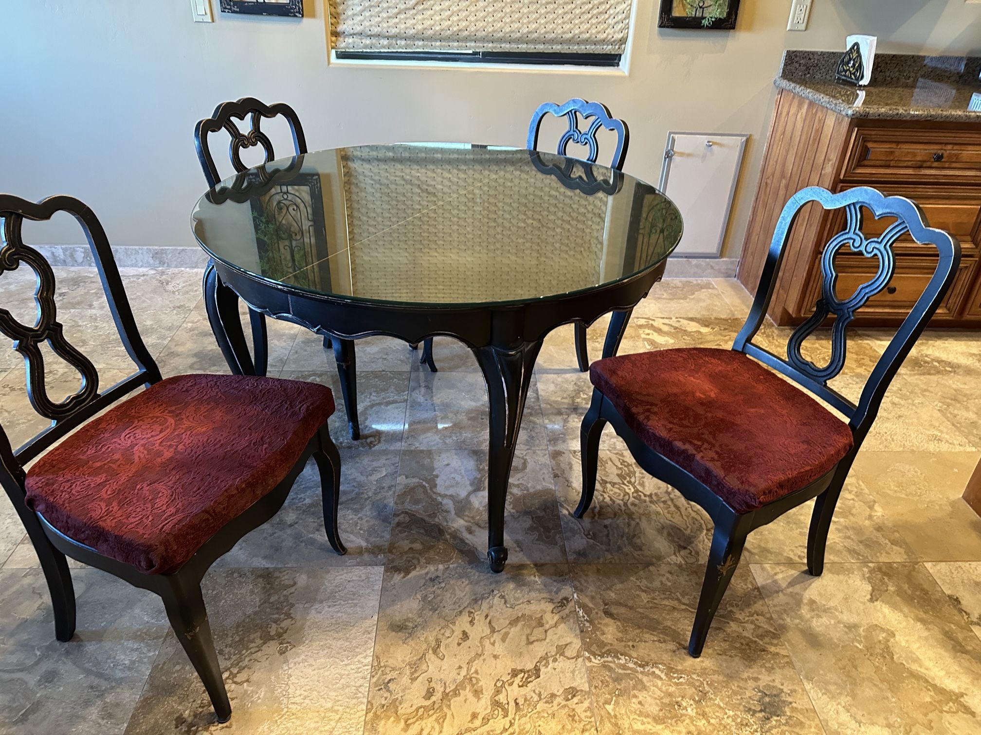 dining room table and chairs