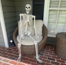 5 ft Posable Skeleton indoor/outdoor Halloween decoration