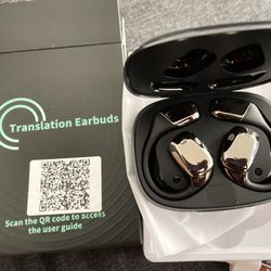 AI Translation Earbuds Real-Time, 144-Language Translator Earbuds with 6 Translation Mode