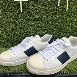Prada Milano White Navy Sneakers 