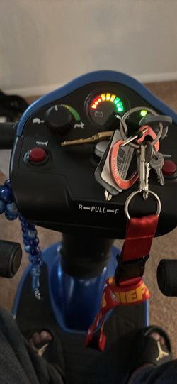 Durable dependable motorized scooter, designed for handicapped persons