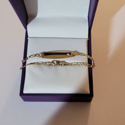 14 K GOLD  BABY BRACELET 