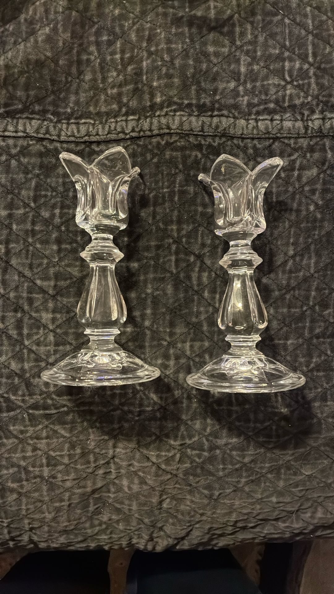 Glass Candle Holders