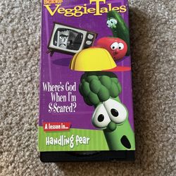 VeggieTales Where’s God When I’m S-Scared? VHS Video Tape