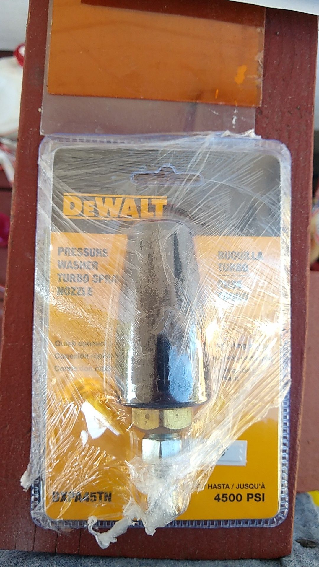 DeWalt pressure washer turbo nozzle 4500 PSI