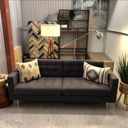 Gray IKEA Modern Couch Sofa
