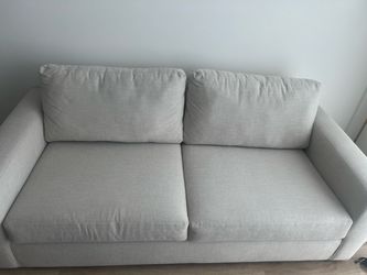 Araceli II Sand Beige Fabric 86" Sofa Couch