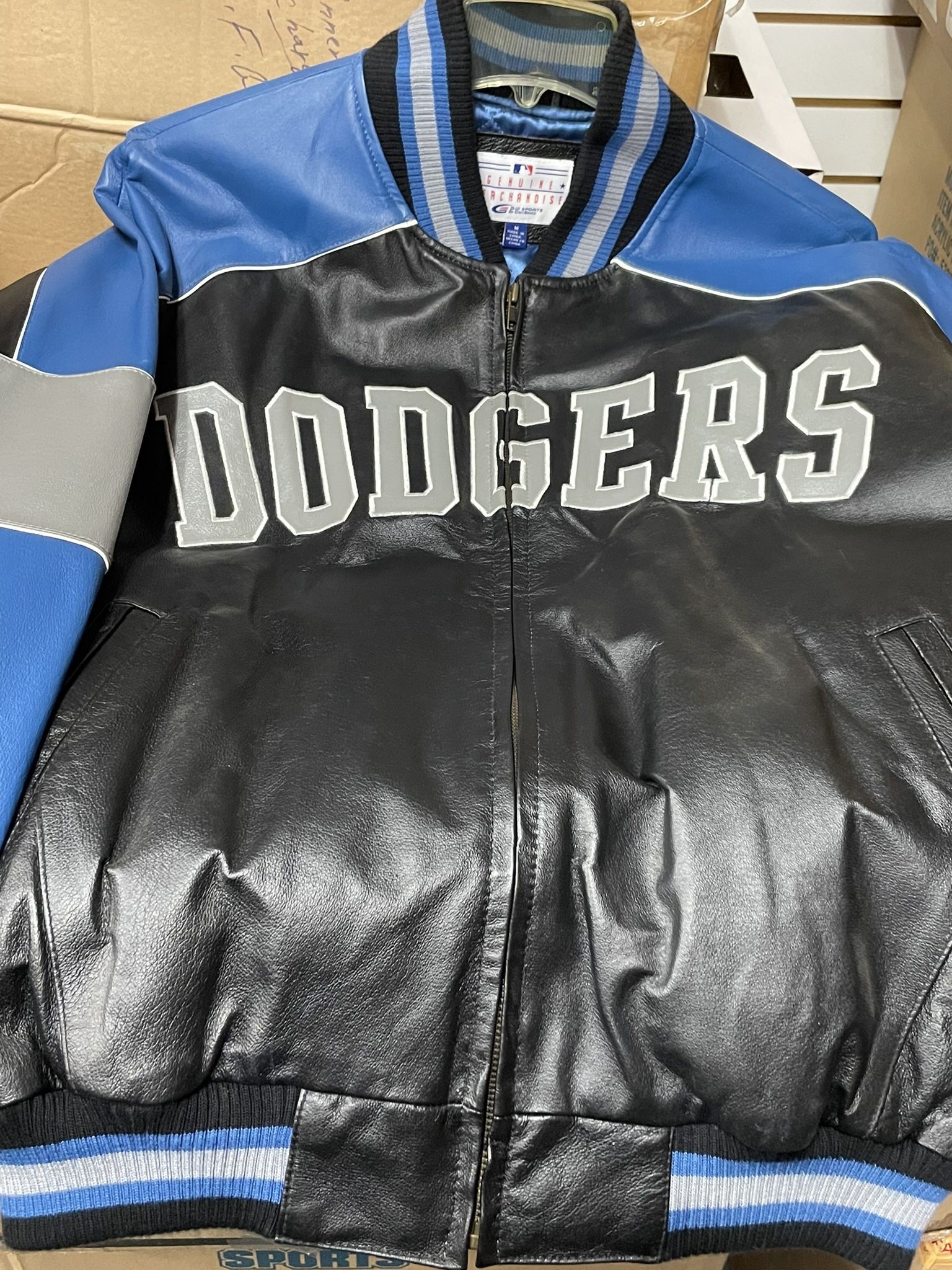 Genuine Leather Vintage Los Angeles Dodgers Jacket