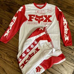 Vintage Fox Racing Motocross Retro Gear Jersey & Pants 