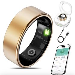 Smart Health Ring for Women Men Fitness Tracker, Size 9 NEW Rose Gold