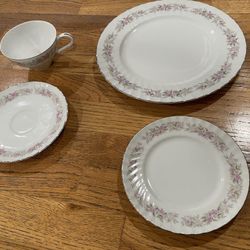 Dansico Teahouse Rose Fine China from Japan