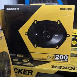 Kicker 6x8 Inch Speakers Dsc680 Brand New 