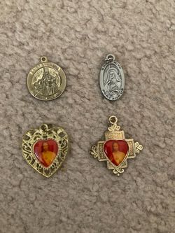 4 religious pendants