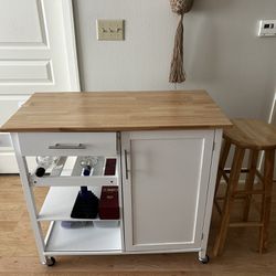 Kitchen Island and Stool