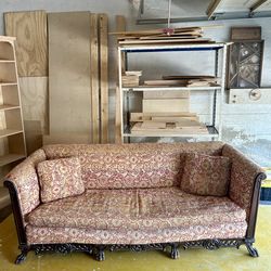 1930’s Sofa with Floral Upholstery