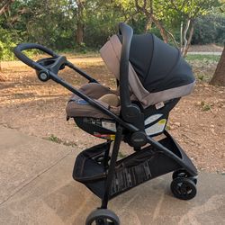 Infant Car Seat with Base and Snap-in Stroller