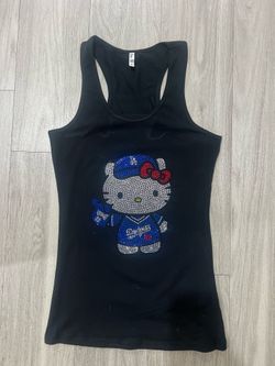 Hello Kitty Dodgers Rhinestone tank top