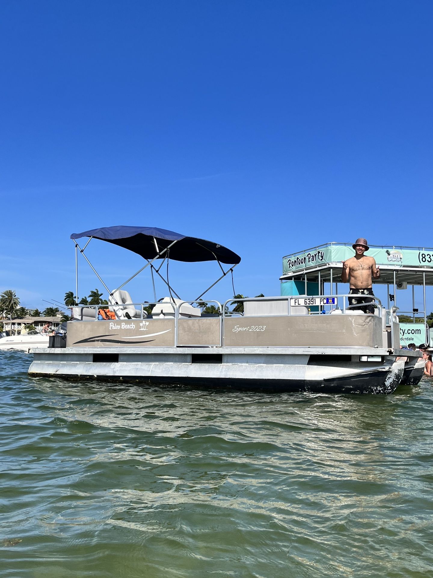 2011 20’ Palm Beach Marinecraft Pontoon 