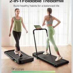 UREVO Strol 2E Smart 2-in-1 Folding Treadmill, 