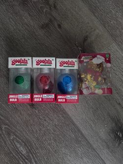 Goolala Squishies Jingle Bulbs and gingerbread man