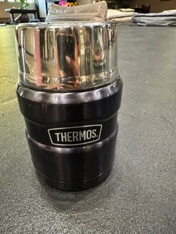 Thermos Stainless Steel Insulated Food Jar w/ Folding Spoon – $20