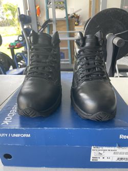 Reebok Workboots 9.5 Mens Black Model# RB8674