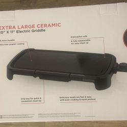Pick Up From Mount Juliet Tn 37122..New With Box Family-Sized Electric Griddle Black: Nonstick, Tabletop, Temperature Control..excellent Condition 