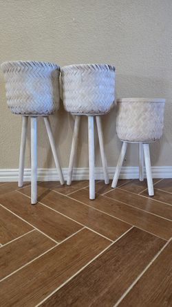 3 Woven Baskets
