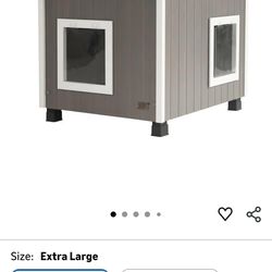 New Age Pet ECOFLEX Outdoor Cat House X-Large Weather Resistant,