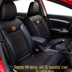 Waterproof car seat cover front and rear seat full set suitable for 2 rows of 5 seats car