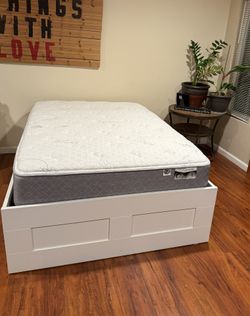 Full Size Bed- 4 Storage- Mattress 