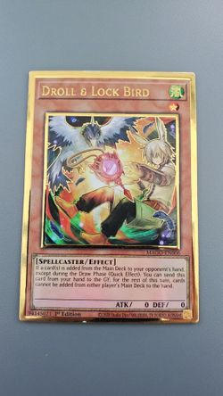 Droll & Lock Bird Gold Rare Yugioh Card