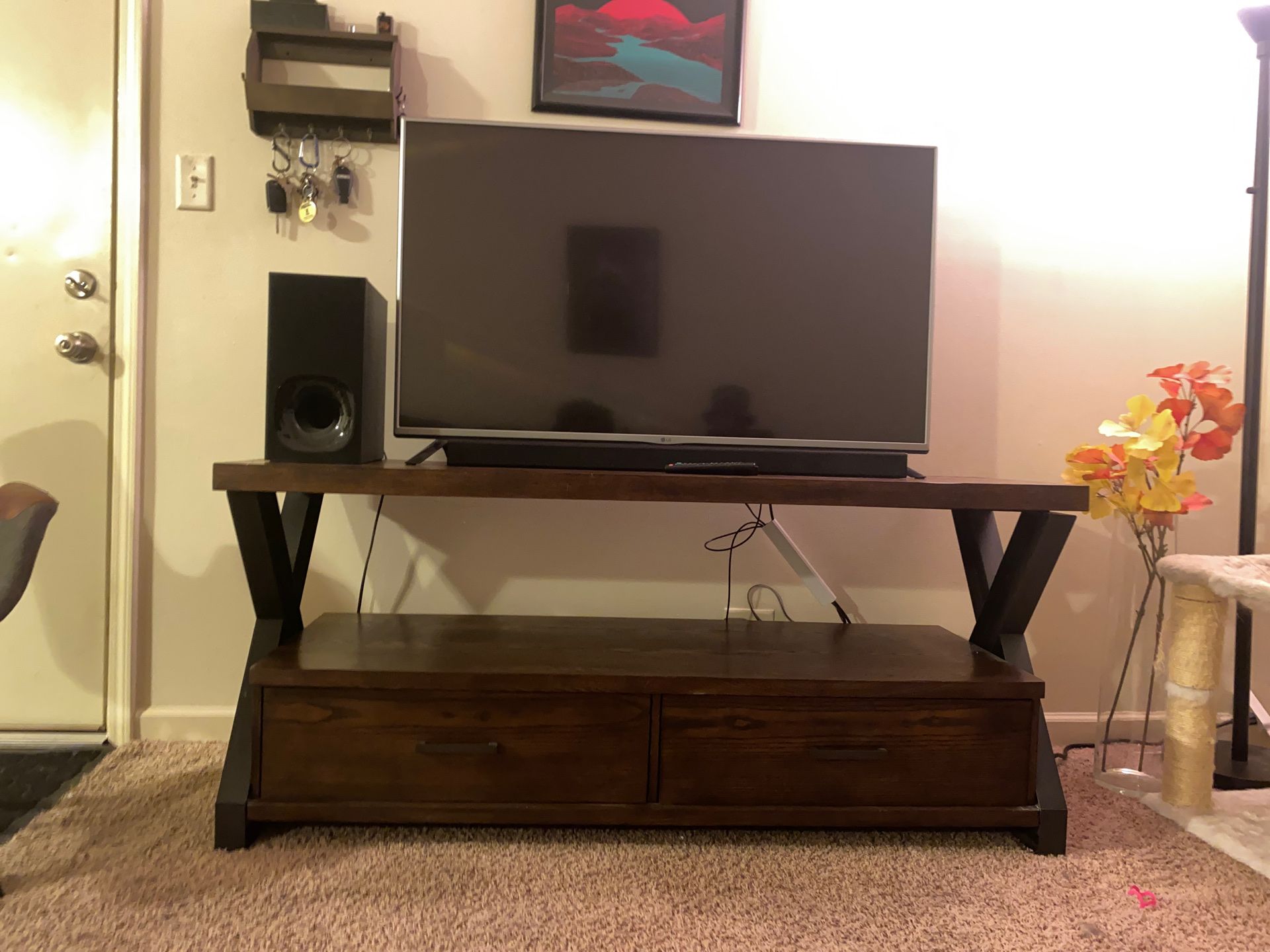 50inch LG TV with Stand, Soundbar + Subwoofer EVERYTHING Included In Picture