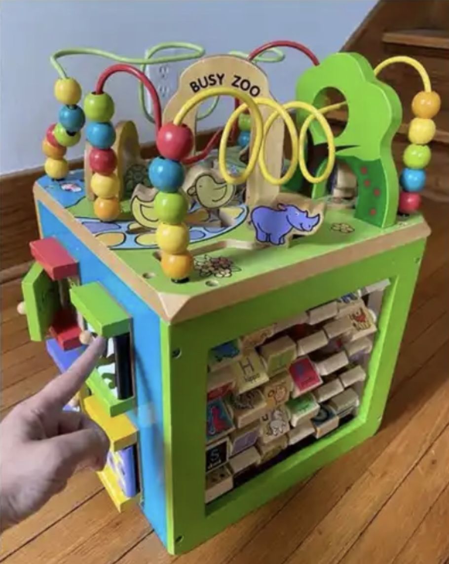 Busy Zoo 5 sided Activity Cube