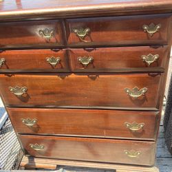 MAHOGANY DRESSER AND CHEST